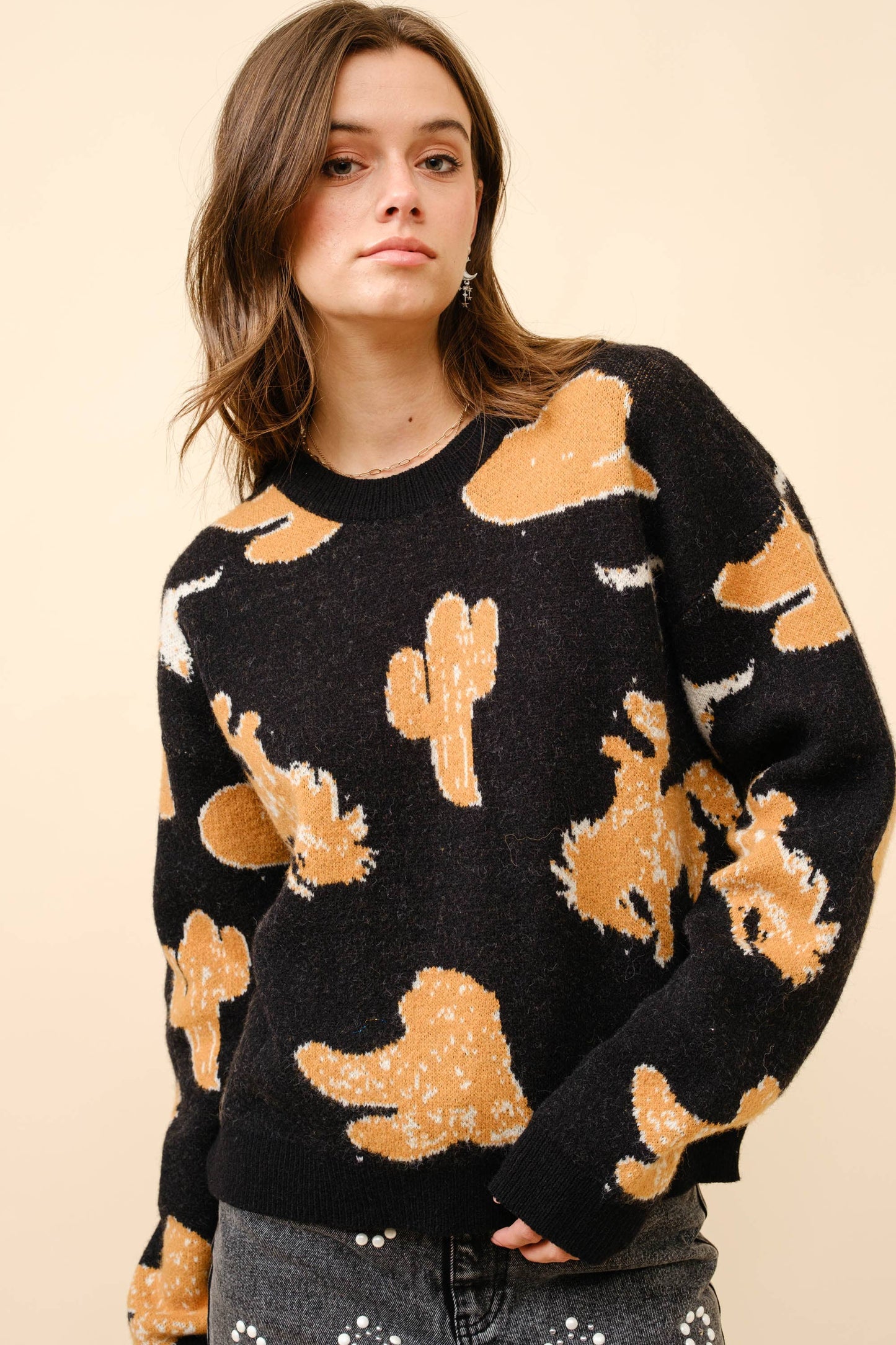 Cassidy Western Pullover Sweater