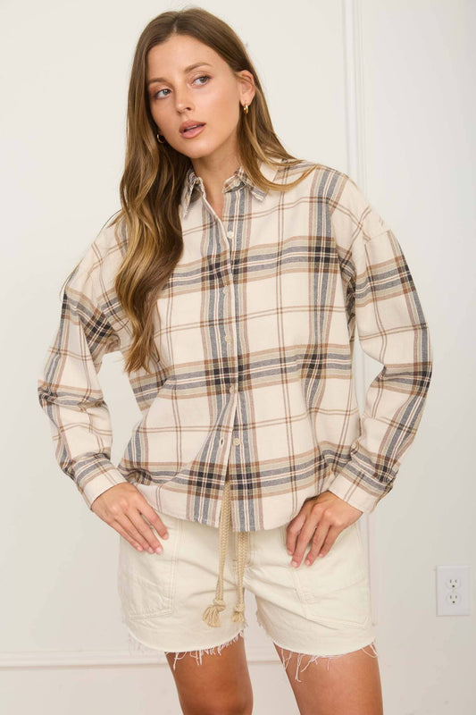 CLARK BUTTON DOWN PLAID