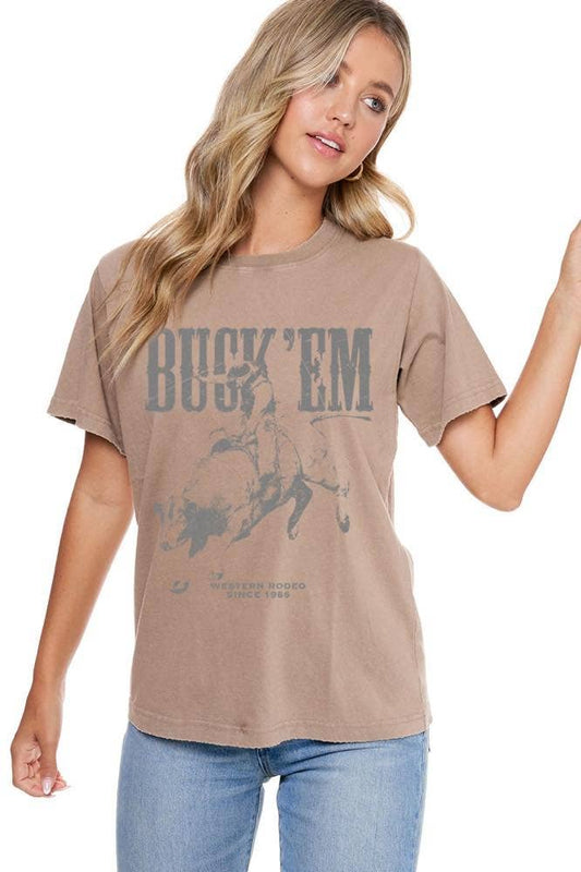 Buck 'Em Washed Tee