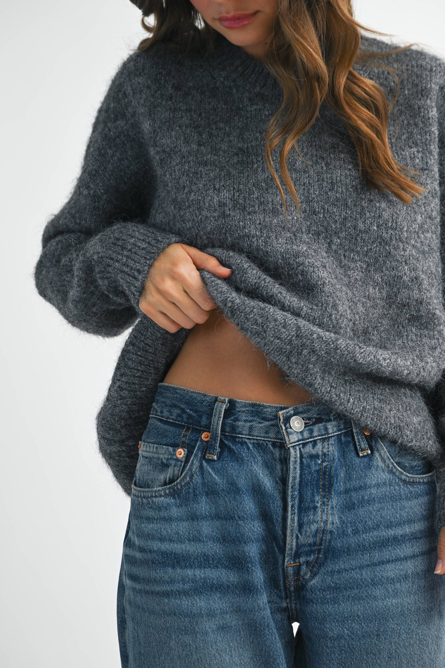 WILLOW GRAY COZY SWEATER