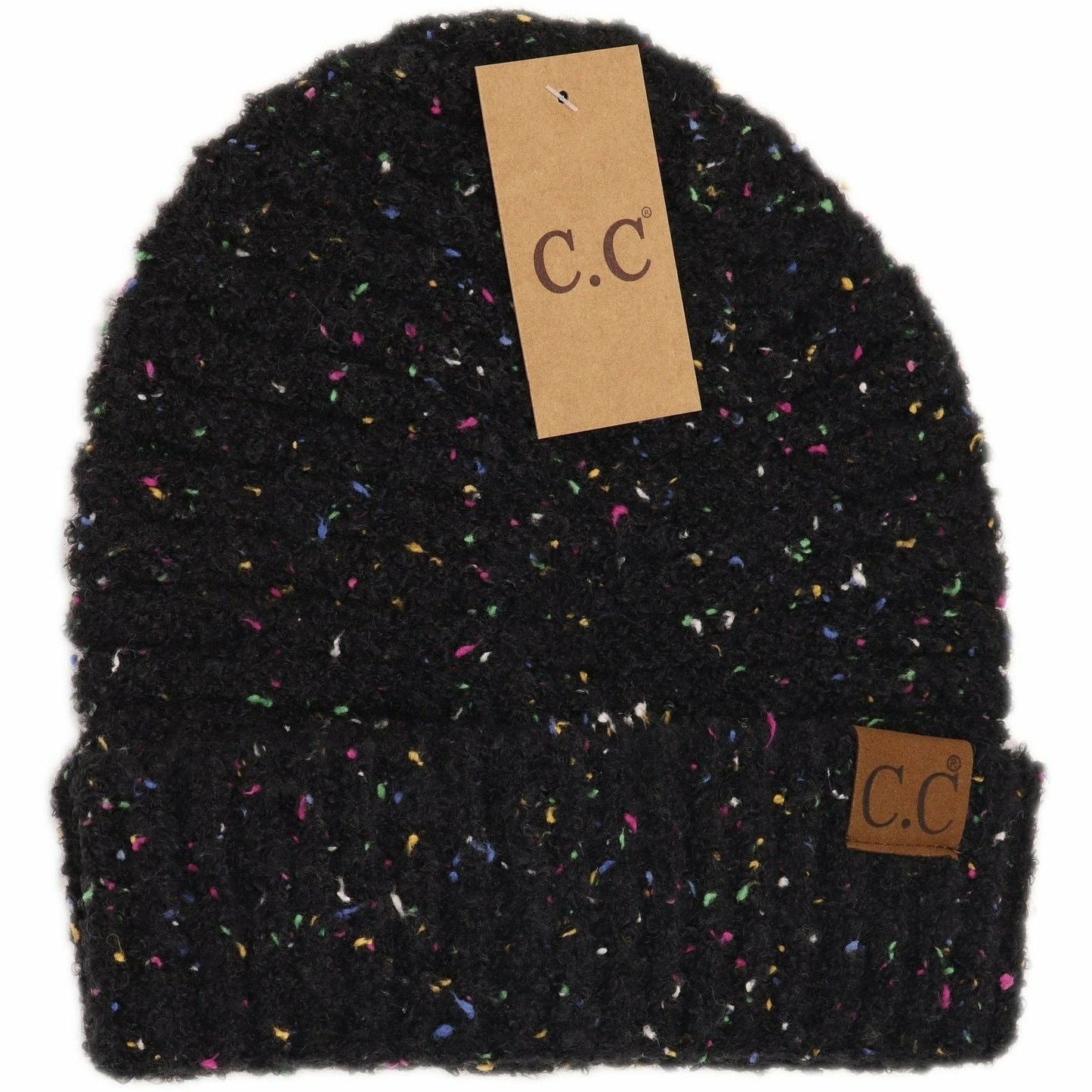 Confetti Boucle Knit Cuff Beanie