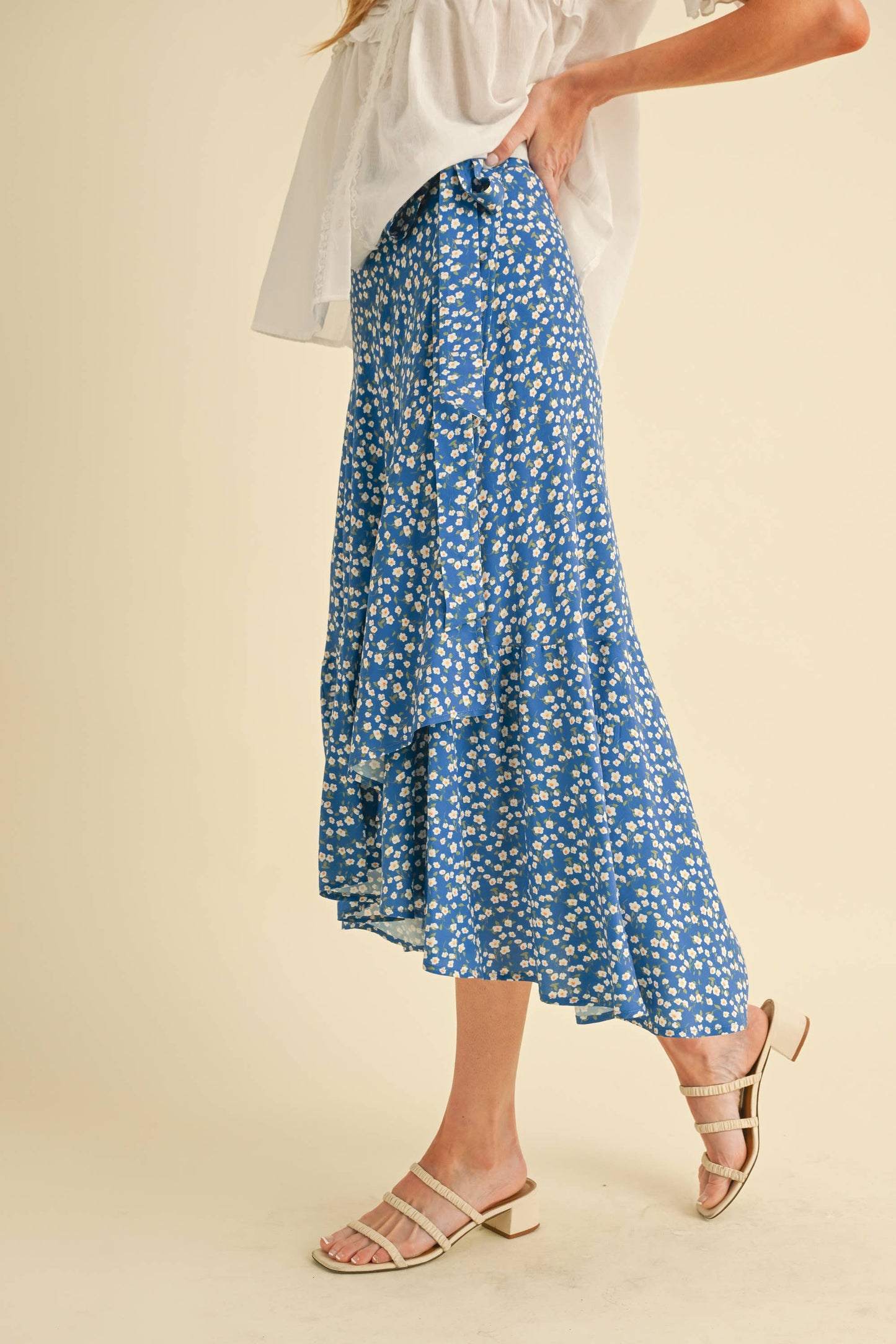 IN BLOOM WRAP SKIRT