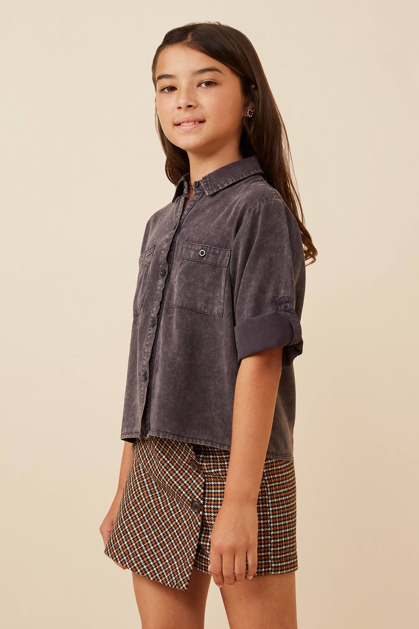 Girls Button Up Shirt