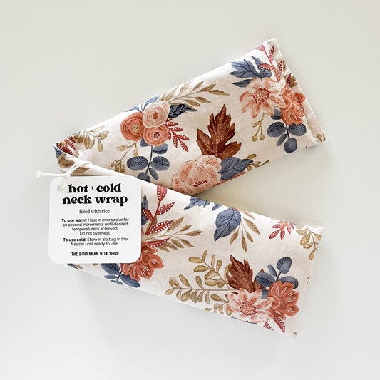 Hot & Cold Therapy Neck Wrap - Painted Flowers