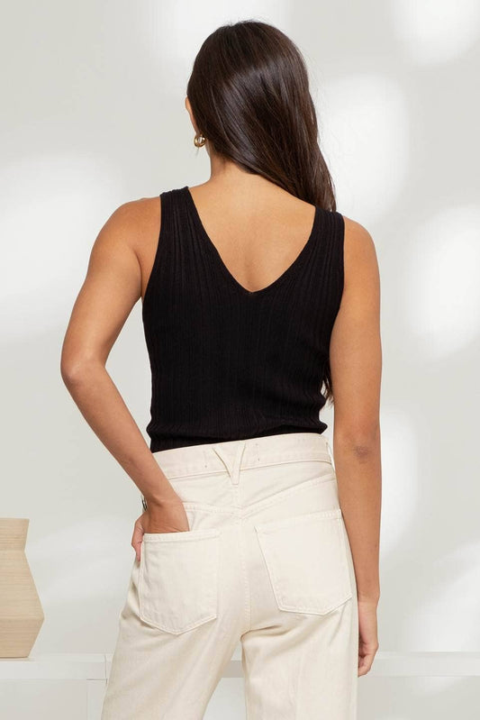 V-NECK SWEATER TANK