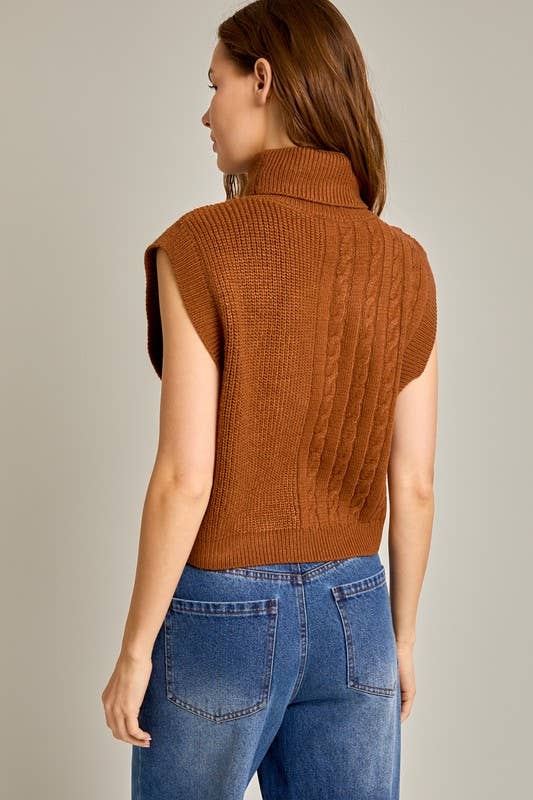 Kayton Turtle Neck Sweater Vest