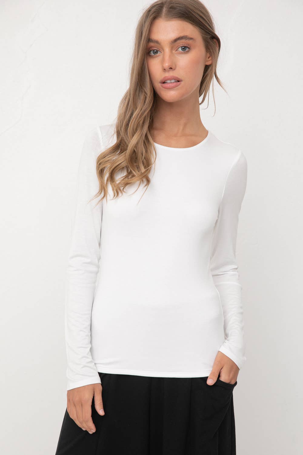 EVERYDAY FITTED LONG SLEEVE TOP