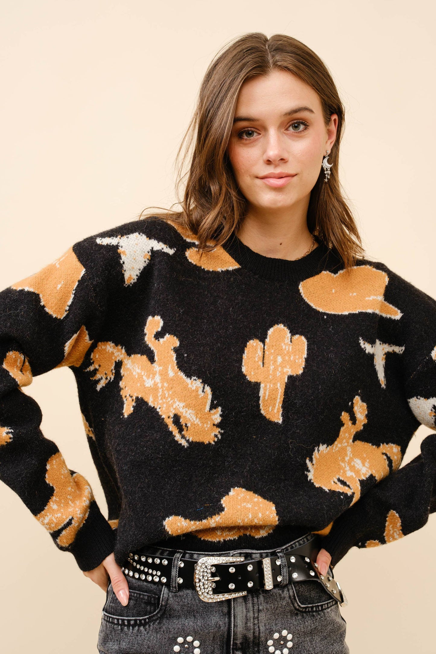 Cassidy Western Pullover Sweater