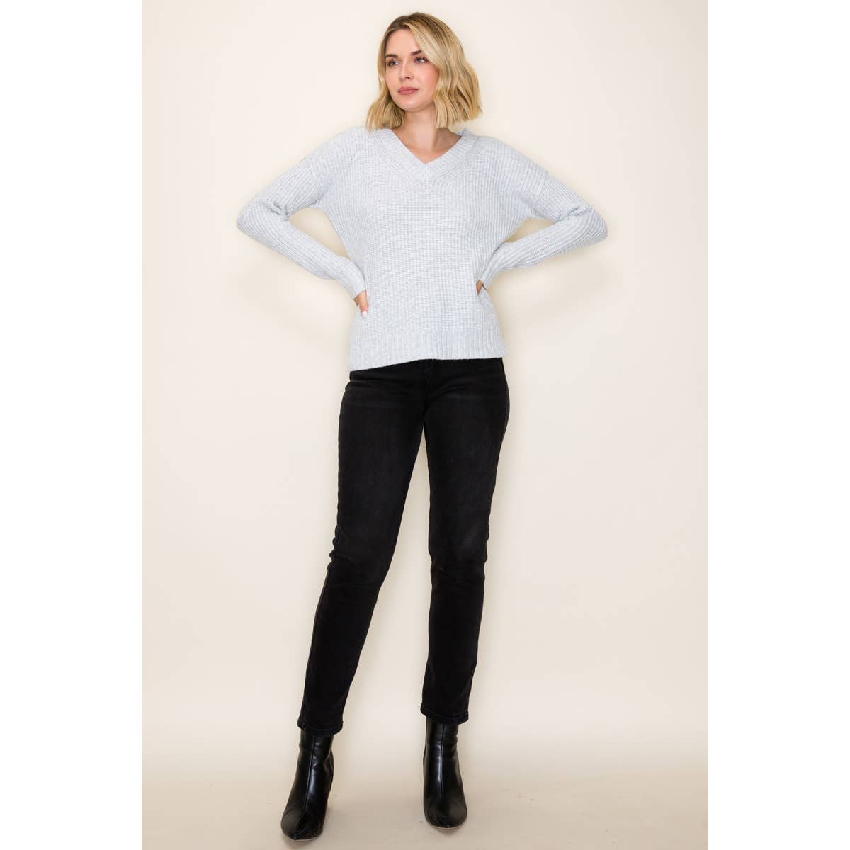 SWEET AND COZY GREY SWEATER