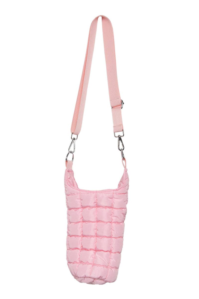 LIGHT PINK WATER BOTTLE HOLDER