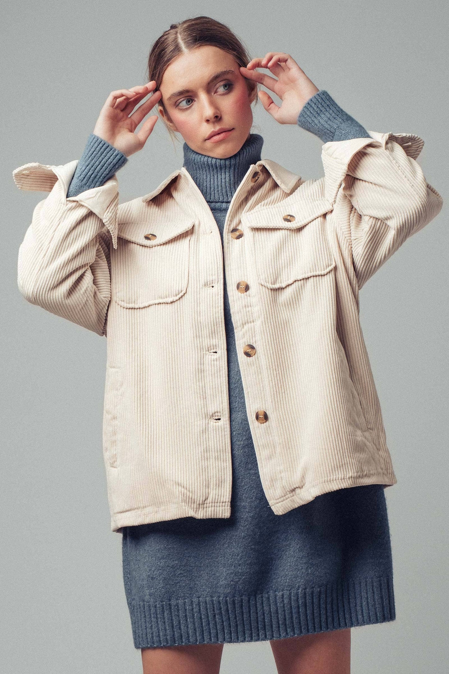 JESS SHERPA CORUROY JACKET