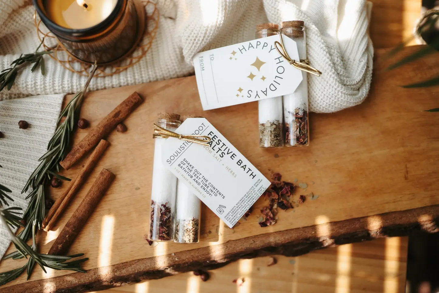 Festive Bath Salts -Stocking Stuffers