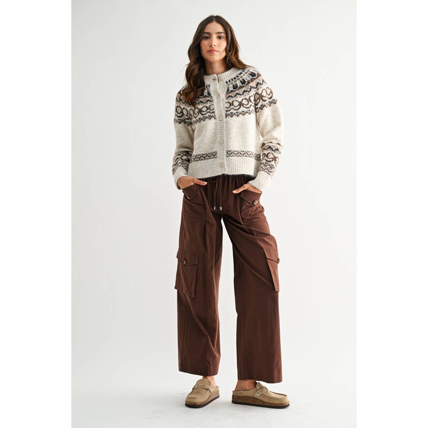 NORDIC-INSPIRED WOOL-BLEND CARDIGAN