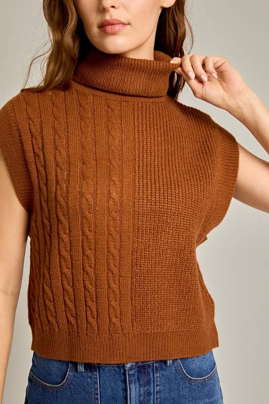 Kayton Turtle Neck Sweater Vest