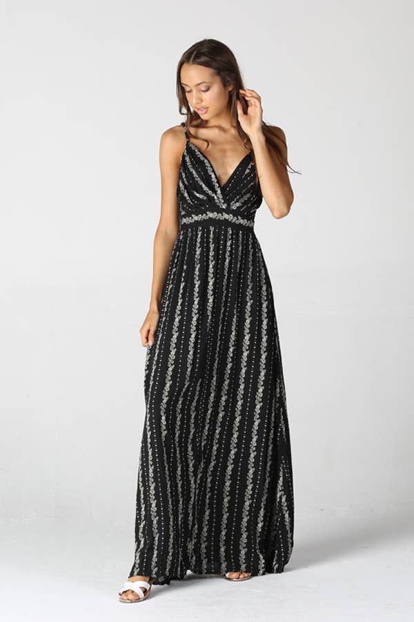 La Brisa V Neck Maxi Dress