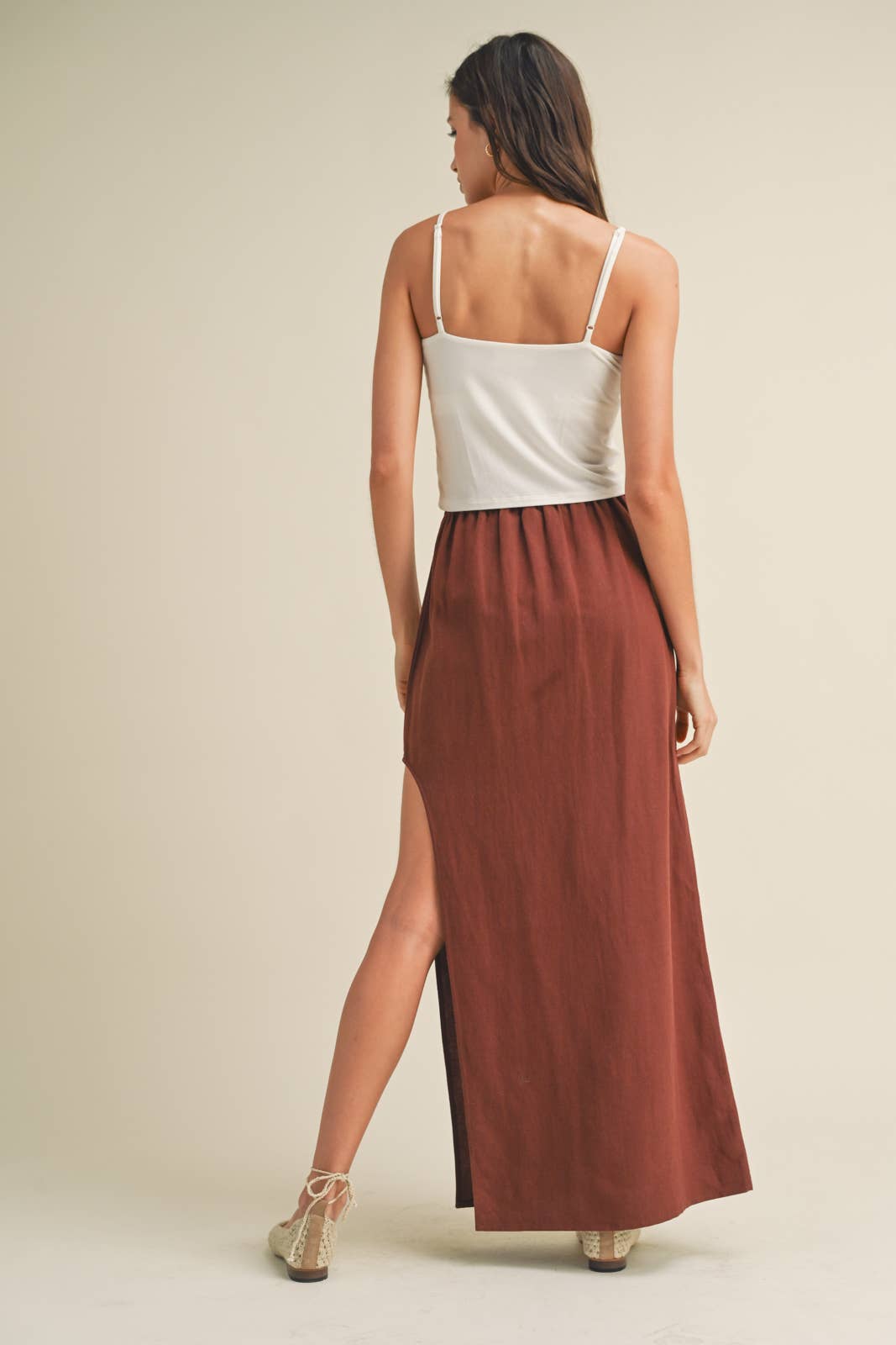 HALLE MAXI SKIRT WITH SIDE SLIT