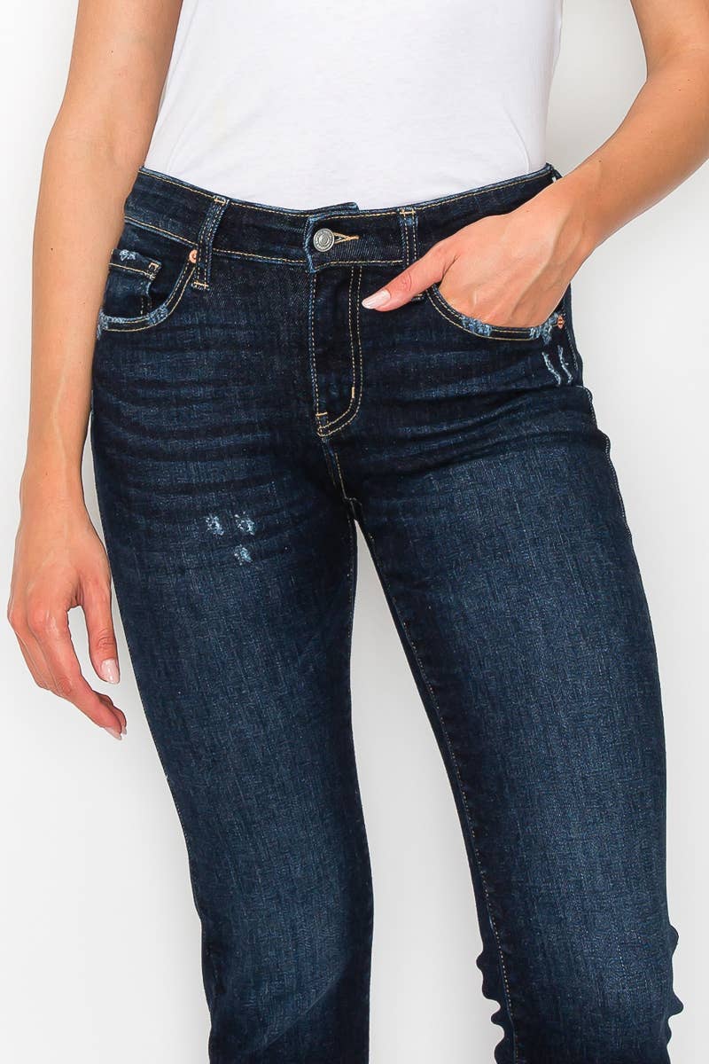 Artemis High Rise Skinny Straight Jeans