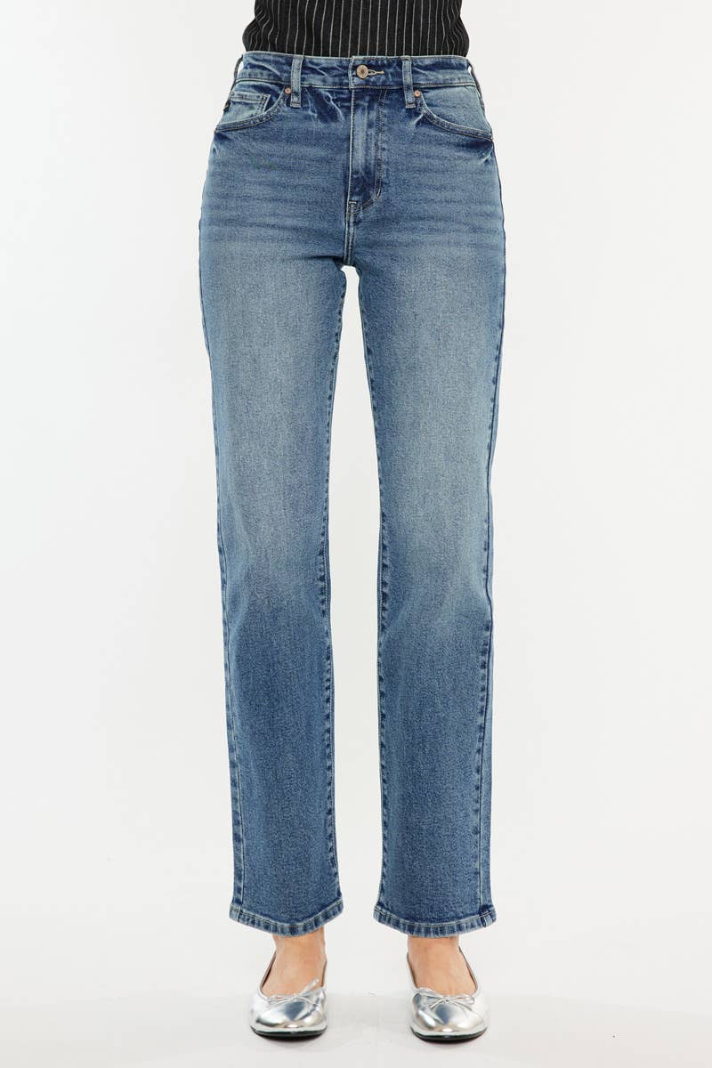 HIGH RISE TRUE STRAIGHT JEANS