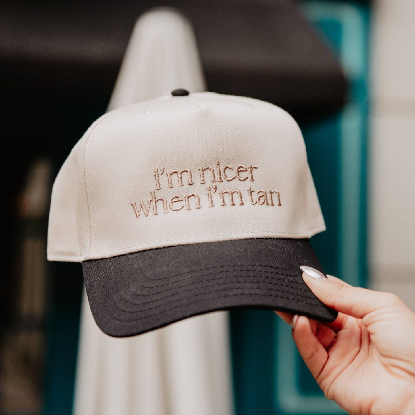 IM NICER WHEN IM TAN CAP