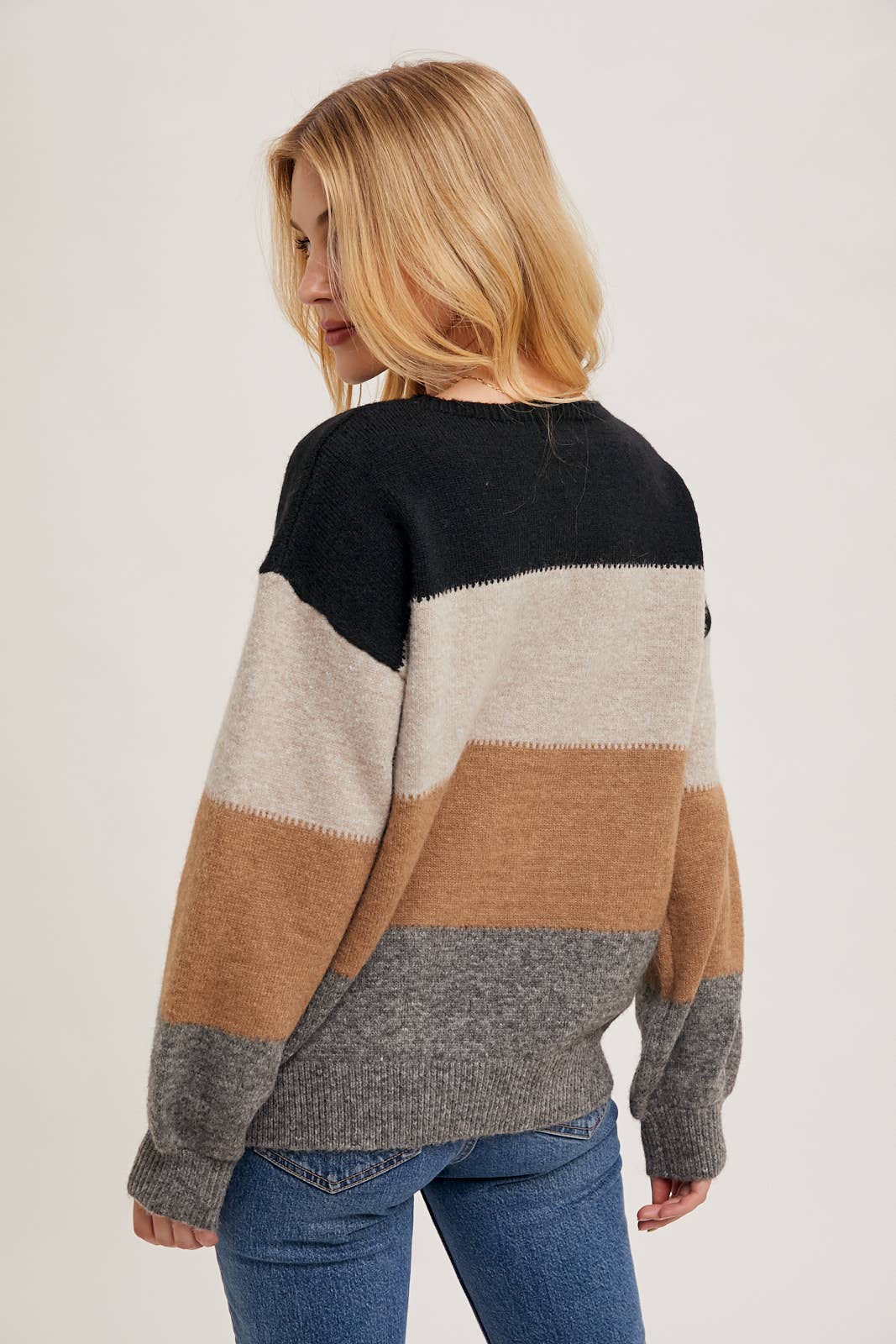 STEPH COLORBLOCK KNIT SWEATER