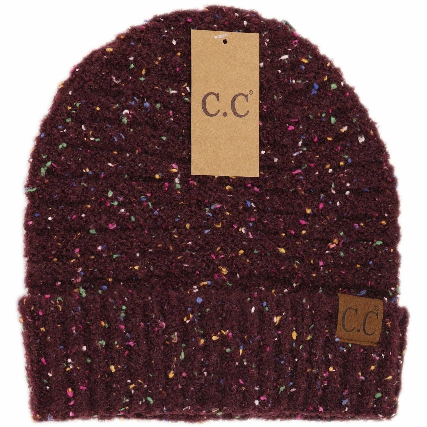Confetti Boucle Knit Cuff Beanie