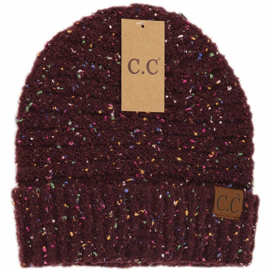 Confetti Boucle Knit Cuff Beanie