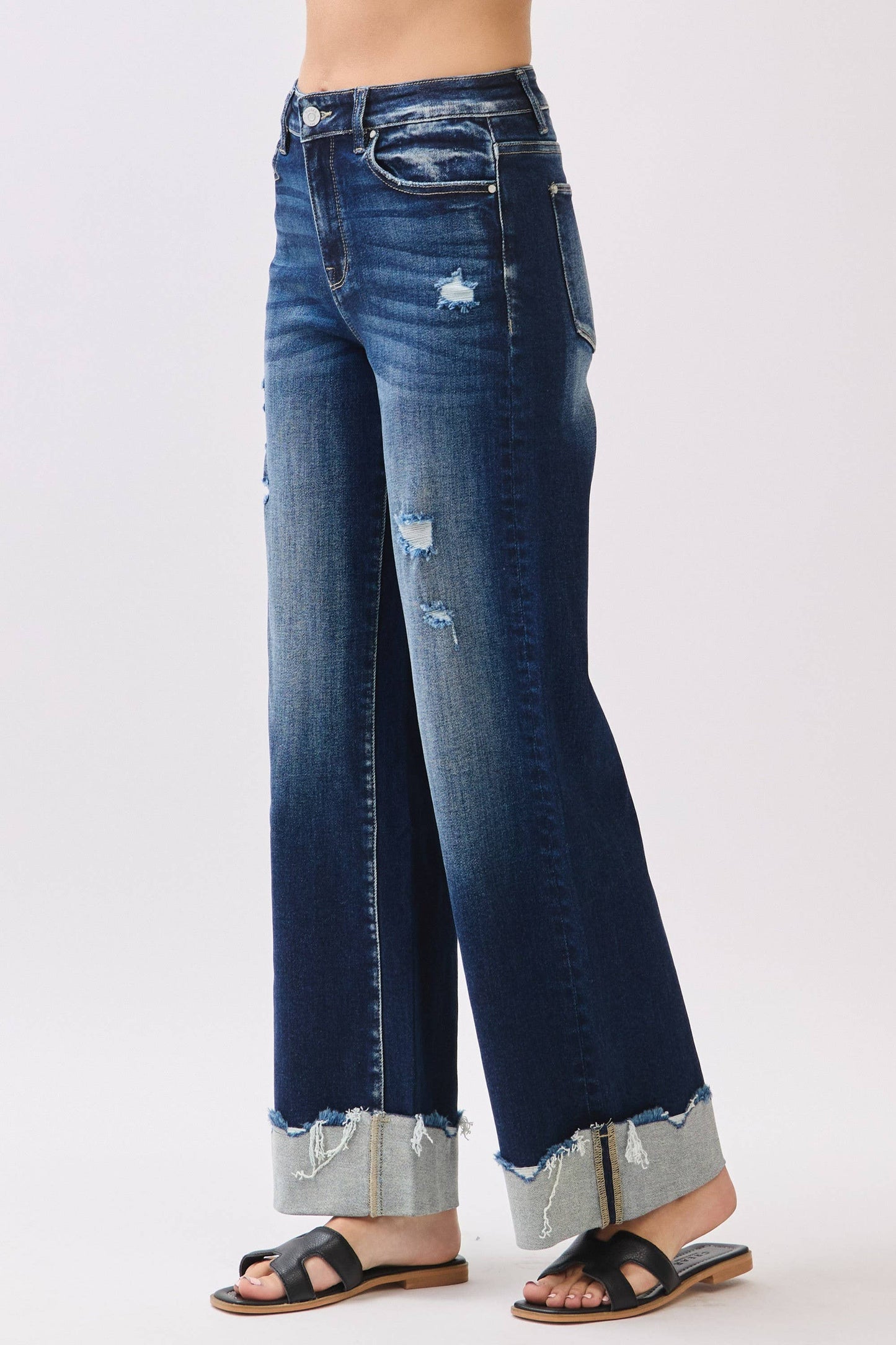 STEVIE DK HR CUFFED WIDE LEG