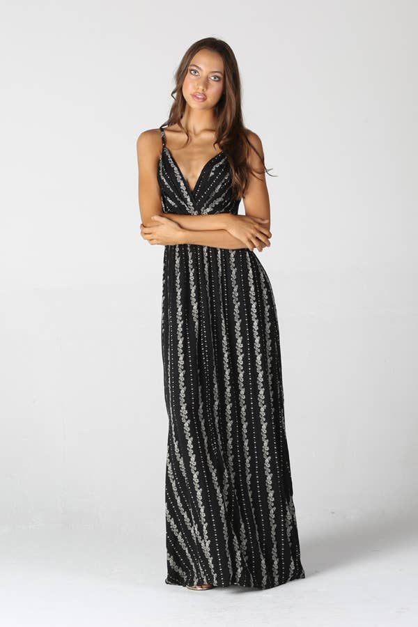 La Brisa V Neck Maxi Dress