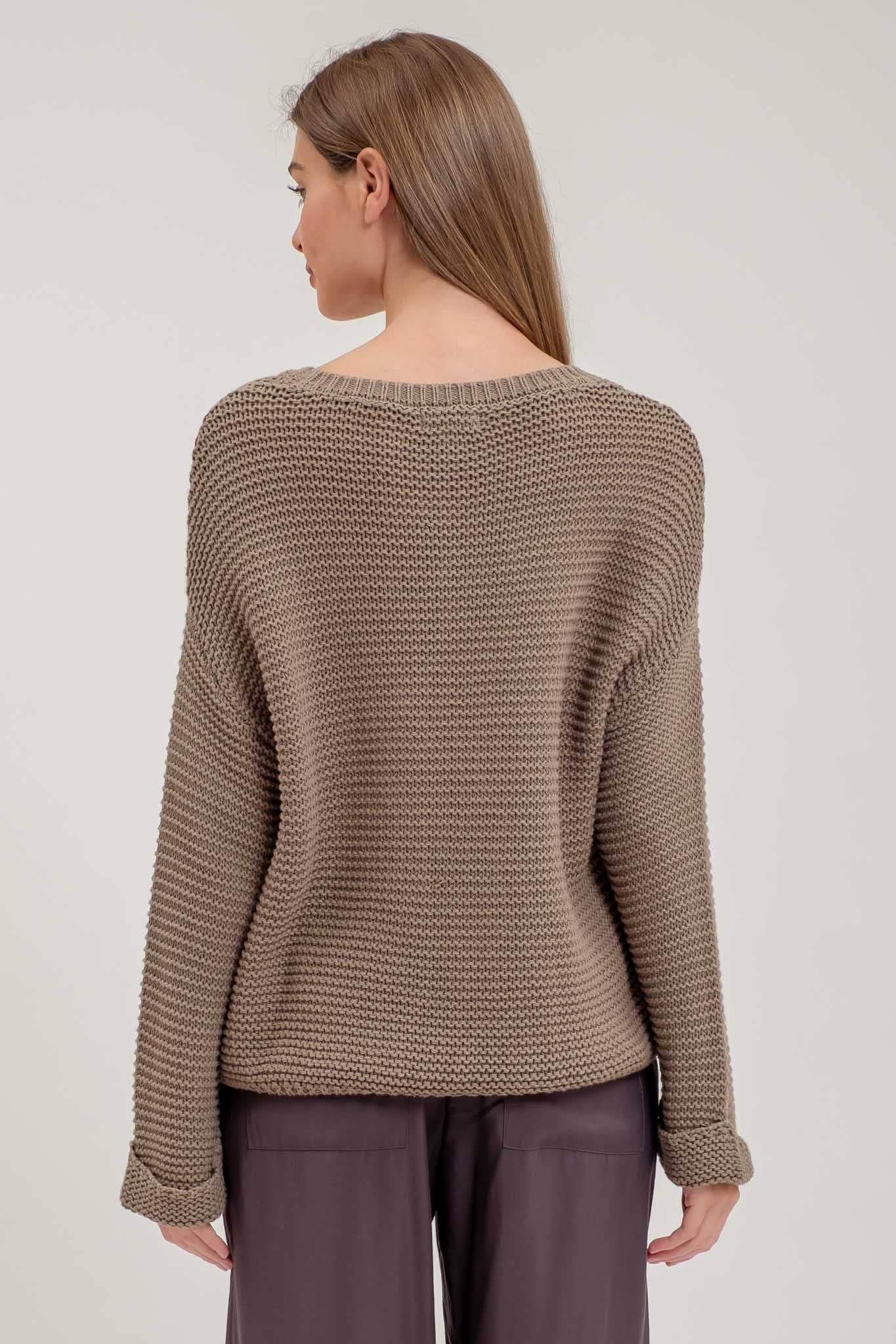 CHUNKY KNIT LONG SLEEVE SWEATER