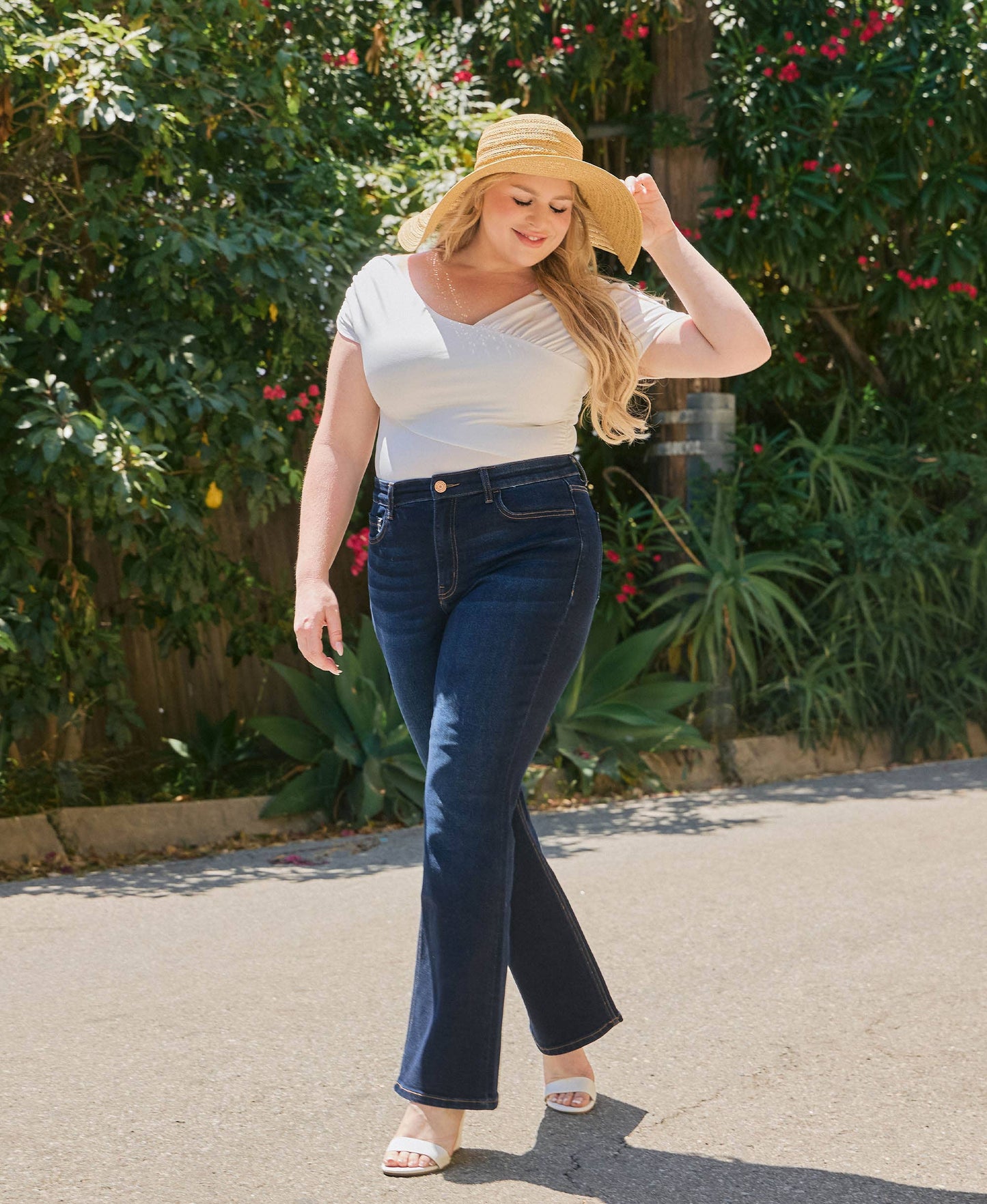 Miranda Mid Rise Bootcut Jeans - Plus Size