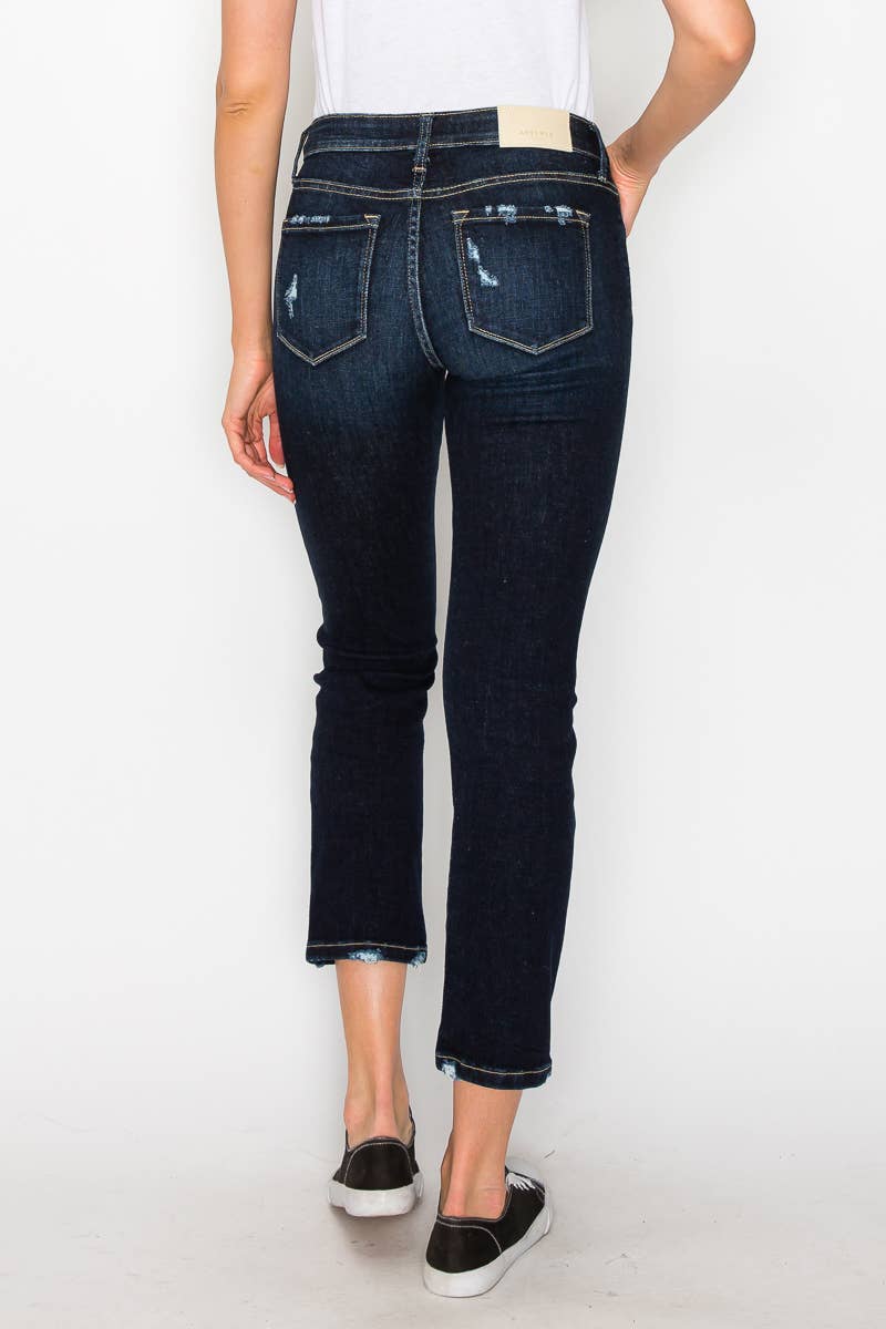 Artemis High Rise Skinny Straight Jeans