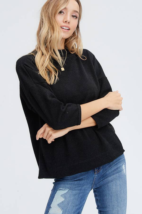 The Everyday Ribbed Lounge Pullover
