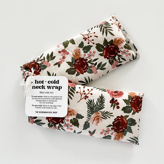 Hot & Cold Therapy Neck Wrap - Autumn Rose