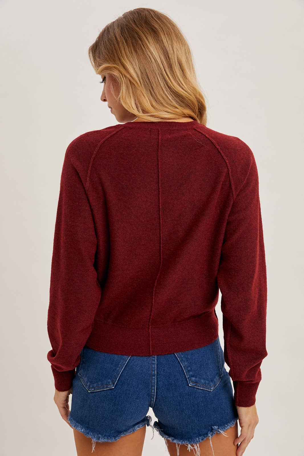 EVELYN HALF BUTTON KNIT