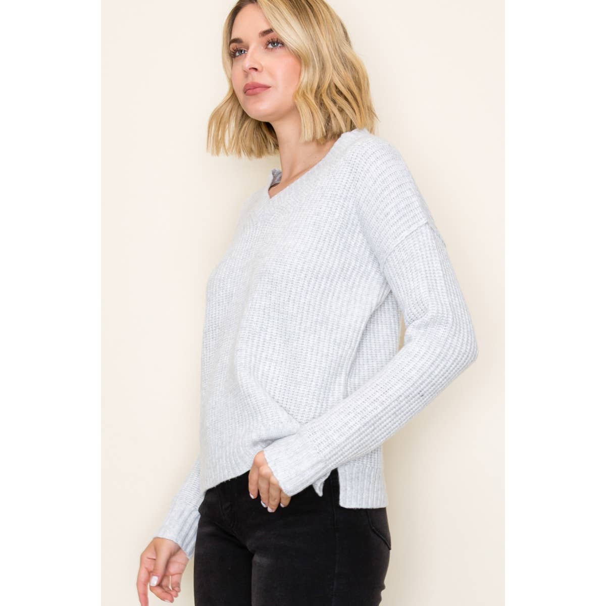 SWEET AND COZY GREY SWEATER