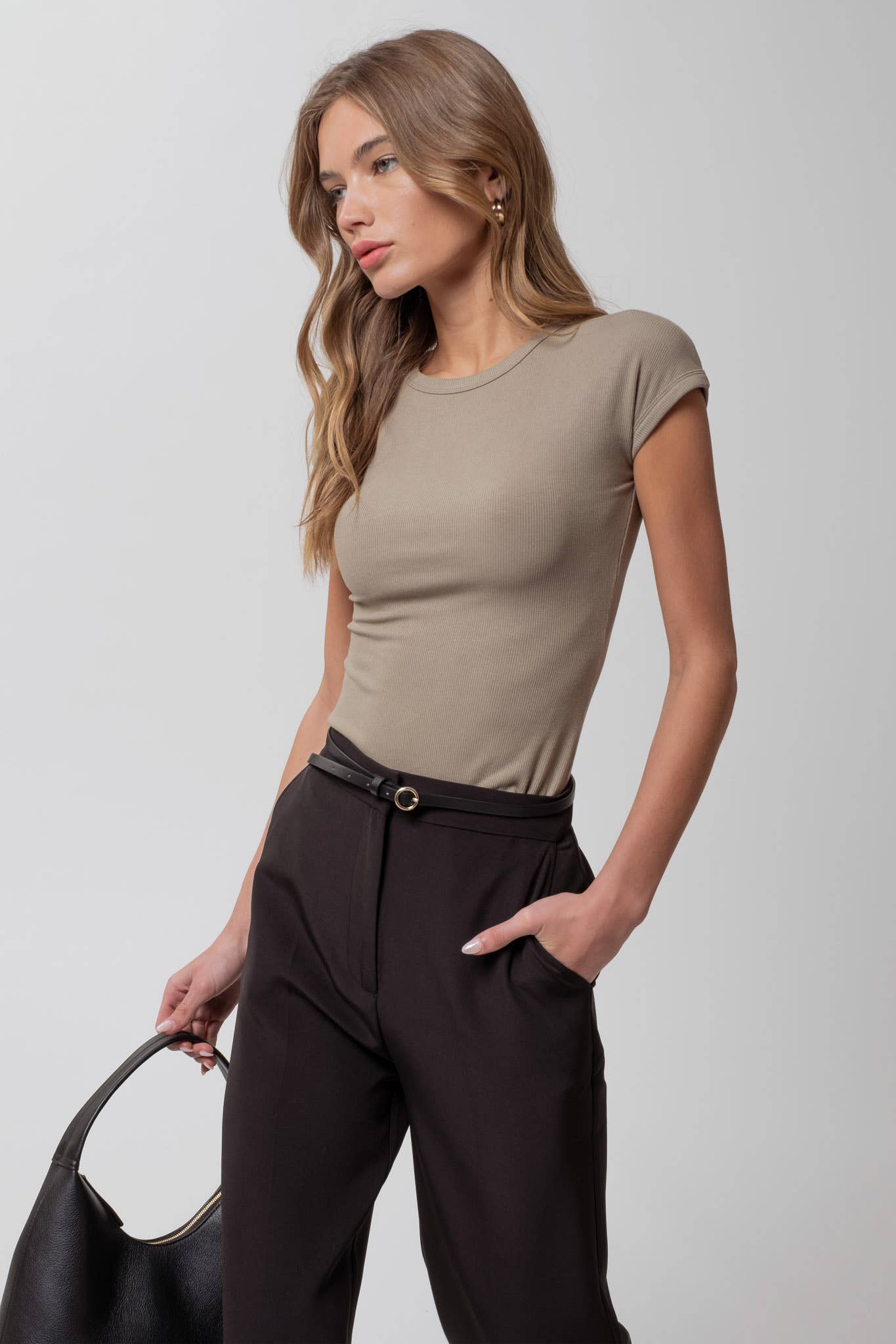 HIGH WAIST STRAIGHT LEG DRESS PANTS