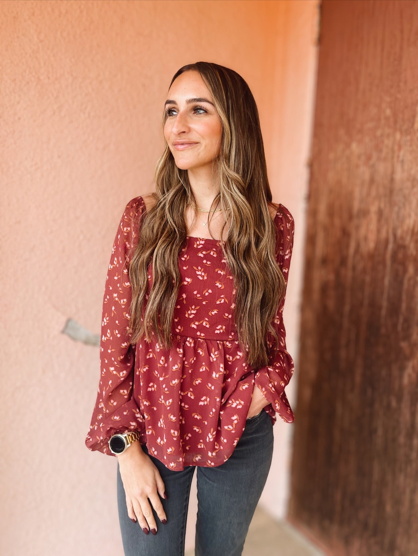 MARISSA SQUARE NECK BLOUSE