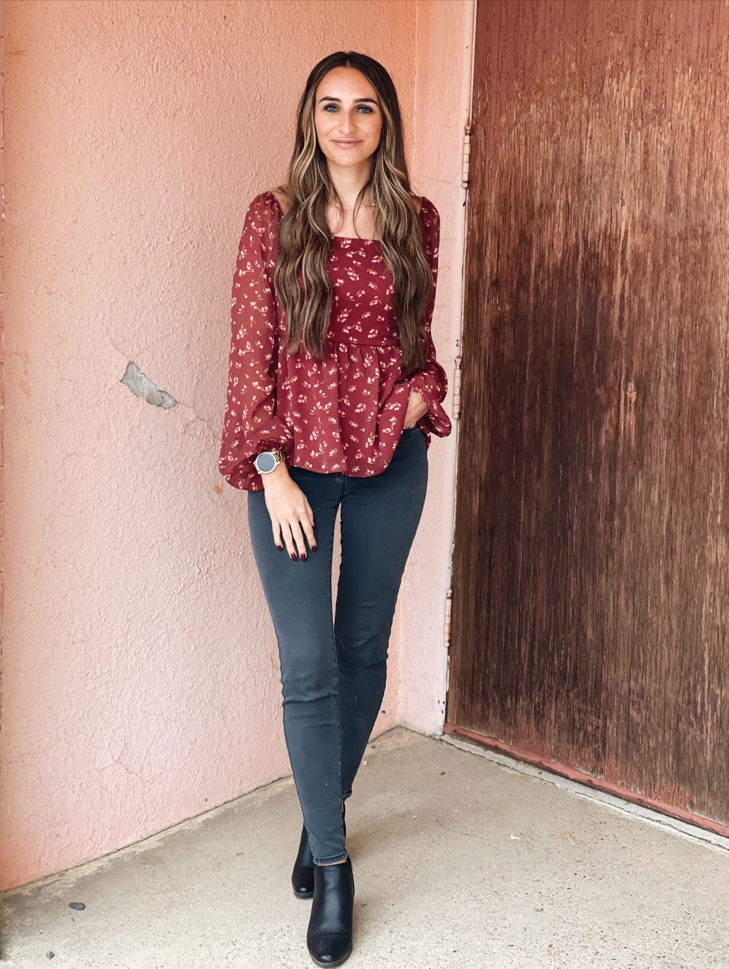 MARISSA SQUARE NECK BLOUSE