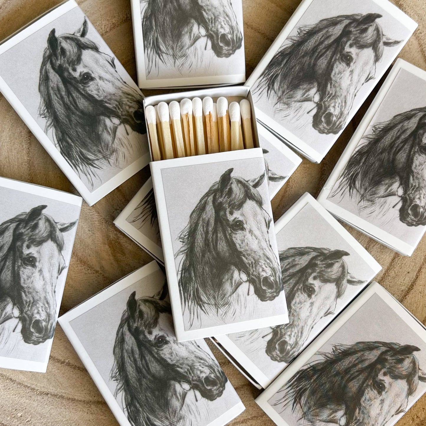 Horse Portrait Match Set // Vintage Landscape