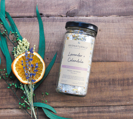 Botanical Pollen Bath Salts - Lavender + Calendula